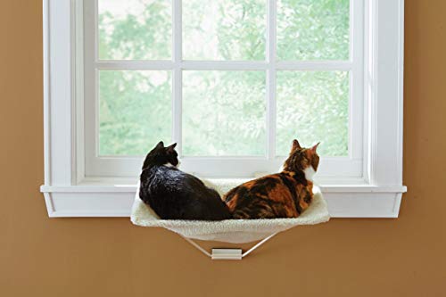Prevue Pet Products TabbyNapper Easy Mount Cat Hammock Bed Perch for Window, No Tools Needed