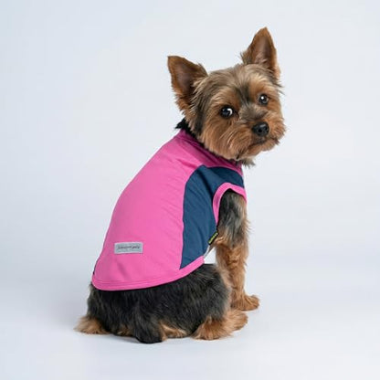 Fitwarm 2 Pack UPF 50+ UV Sun Protection Dog Shirt, Lightweight Breathable Cooling Vest, Quick Dry Dog Summer Clothes for Small Dogs Boy Girl, Reflective Label Pet Cat Outfit, Pink, XS - color: Rose Red-Pink, size: X-Small