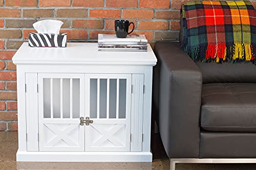 zoovilla Merry Products Triple Door Medium Dog Crate, Color White - color: White