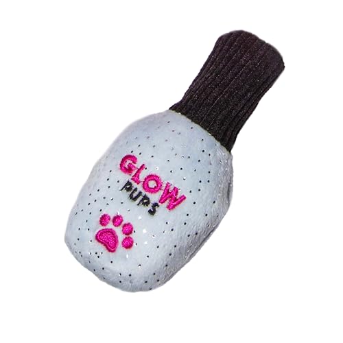 Glow Pups Plush Dog Toy Set, Squeaky Lipstick, Cell Phone and Nail Polish Dog Toys, Crinkle Material, Interactive Fun, Puppy Teething Toys, Pink/Fuchsia (3 Pack) - style: 3 Pack: Lipstick, Cell Phone and Nail Polish Dog Toys
