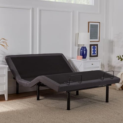 LUCID L300 Adjustable Bed Frame - Head and Foot Incline - USB - Wireless Remote - Easy 2 Person Assembly - Quiet Motor - Relax - TV - Working - Reading - Ergonomic - Electric Bed Base - Queen Size - size: Queen, style: L300