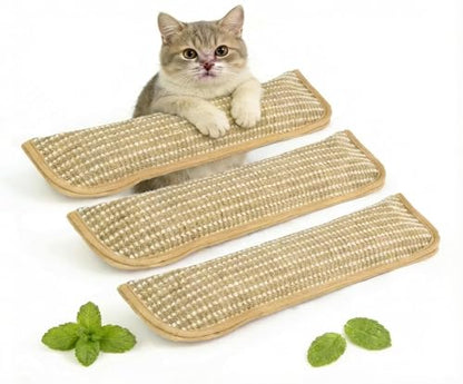 Catnip Chew Toy, Set of 3 Catnip Pillow Toys, Soft Sisal Material, Filled with Organic Catnip, Interactive Indoor Scratching and Chewing, Relief Promotes Healthy Playtime for Cats