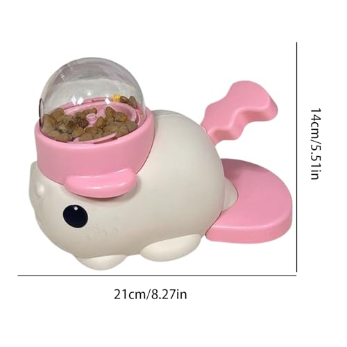 Dog Treat Dispenser | Dog Treat Toys Food Dispenser,Pet Supplies Food Puzzle Interactive Games,Slow Feeder for Puppy Cat Boredom Chewing Training,Keep Them Busy - color: Pink