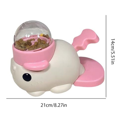 Dog Treat Dispenser | Dog Treat Toys Food Dispenser,Pet Supplies Food Puzzle Interactive Games,Slow Feeder for Puppy Cat Boredom Chewing Training,Keep Them Busy - color: Pink