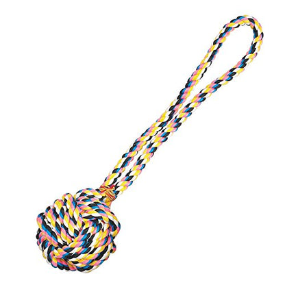 Zanies Poly/Cotton 17-Inch Monkeys Fist Knot Rope Dog Toy - size: 17 in