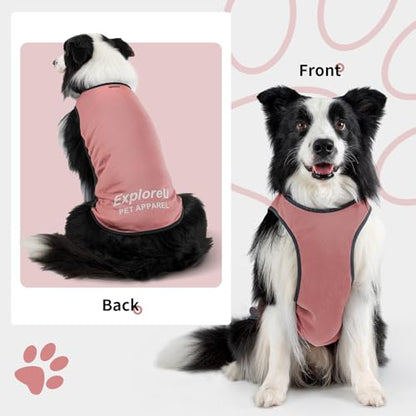 Dog Shirt, Cooling Vest Lightweight Breathable, Dog T-Shirts All-Season UV Protection Pet Clothes Quick Dry Soft Stretchy Pet Shirt Vest for Small Medium Large Dogs (Brier Rose 1PC, Medium) - color: Brier Rose, size: Medium (24-35lbs)