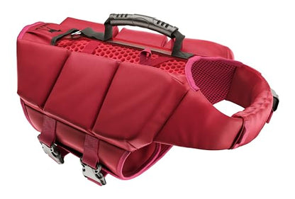 NOAH & PAW Dog Life Jacket, Human Standards Lifejacket Design, Dog Life Vest for Swimming and Boating, 3X Foam Support for Max Floating, Breathable Mesh, Salvavidas para Perros, Size M - size: M