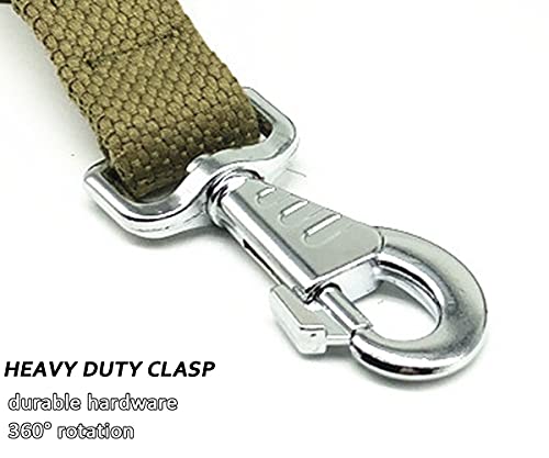 6 FT Heavy Duty Tactical Dog Leash, Military Style Thick Nylon Strong K9 Dog Leash for Outdoor Walking Hunting Hiking, Coyote Brown - color: coyote brown