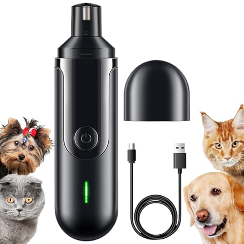 Dog Nail Grinder Quiet - 3 Mode Rechargeable Silent, Pet Nail Trimmer for Safe Free Grooming Durable Low Noise Grinder for Cats Dogs Puppies Small Medium Large Breeds Toenail Care Home