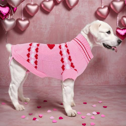 Topbuti Dog Sweater Turtleneck Pet Sweaters Winter Coat Apparel Warm Knitted Holiday Clothes for Cat and Puppy (Medium) - size: Medium