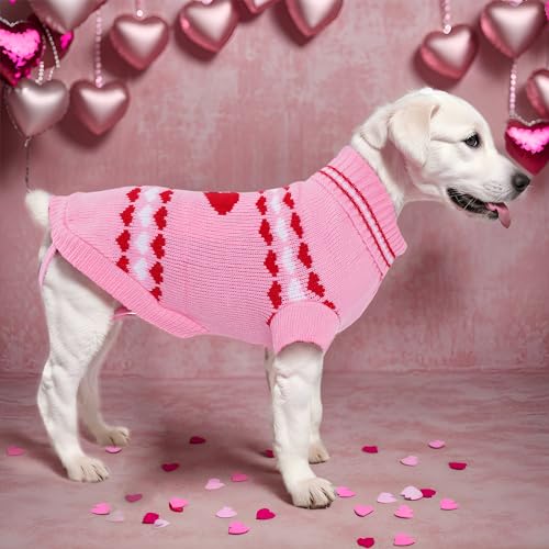 Topbuti Dog Sweater Turtleneck Pet Sweaters Winter Coat Apparel Warm Knitted Holiday Clothes for Cat and Puppy (Small) - size: Small