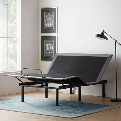 Lucid L150 Adjustable Base – Bed Frame with Head and Foot Incline – Wireless Remote Control – Premium Quiet Motor, Full size - size: Full, style: L150