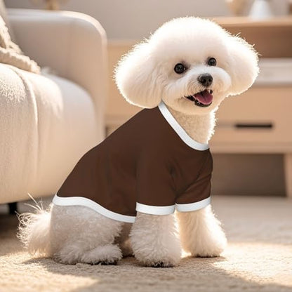 SWEET TANG Dog Cooling Shirts Brown, Small Dog Summer T-Shirts, Quick Dry, Breathable, Stylish Beach Wear, Medium - color: Pattern (113), size: Medium