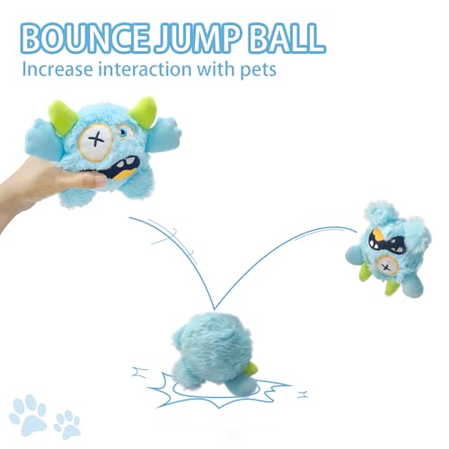 Squeaky Plush Pet Toy Ball, Dental Care, Skin-Friendly and Soft and Relieve Stress,Dog Training Interactive Pet Cute Plush Fashionable Toy Ball (Sky Blue,Large) - color: Sky Blue, size: Large