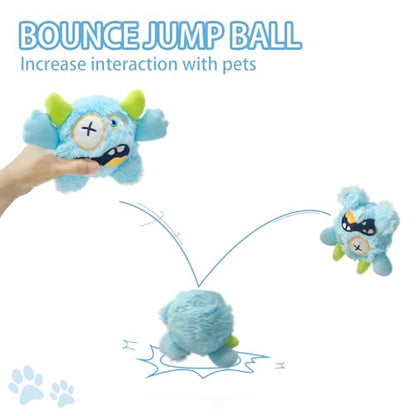 Squeaky Plush Pet Toy Ball, Dental Care, Skin-Friendly and Soft and Relieve Stress,Dog Training Interactive Pet Cute Plush Fashionable Toy Ball (Sky Blue,Large) - color: Sky Blue, size: Large