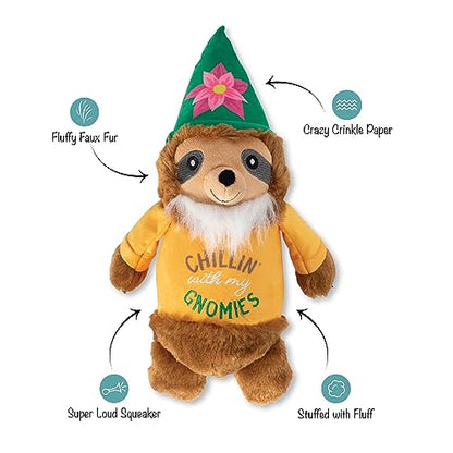 Fringe Studio Plush Dog Toy, Chillin' with My Gnomies, Pet Shop Collection (314215)
