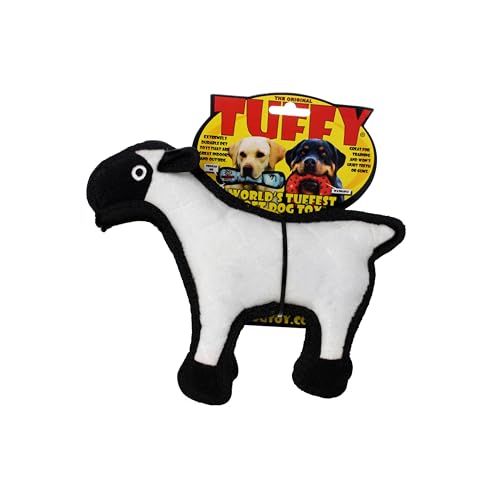 TUFFY World’s Tuffest Soft Dog Toy – Barnyard JR Series, Sheep, 2 Pack - color: Sheep, size: Jr 2 Pack