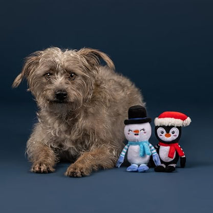 Fringe Studio Pet Toy, Ultimate CHILLERS Plush Dog Toy 2 Piece Set, Penguin & Snowman, PetShop Collection (312066) - color: Chillers