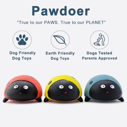 3 Pack Squeaky Dog Toys for Medium Dogs, Soft Latex Squeaky Dog Ball, Cute Funny Squeak Ladybug Pet Toys - color: Ladybug - 3 Pack, size: Medium