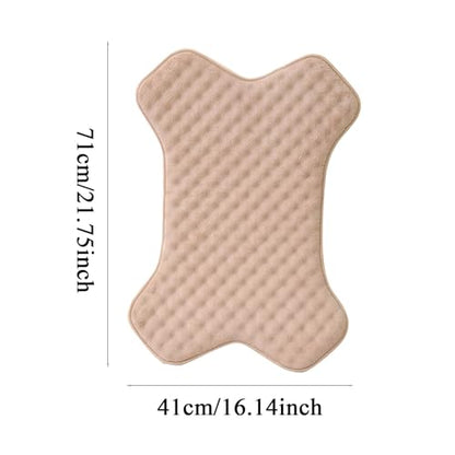 Chew Resistant Dog Bed - Puppy Mattress Cute Bone Shape Machine Washable Dog Crate Pad,Non-Slip Chew Proof Dogs Bed Wear-Resistant Pet Sleeping Pad for Living Room