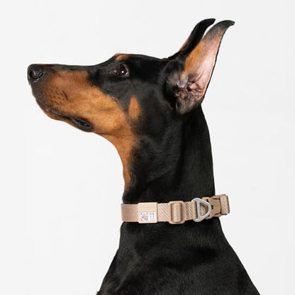 All-Weather Dog Collar Reflective Adjustable Soft Nylon QR Code Anti-Lost Collar Breathable with Quick-Release Buckle Patent Alloy Ring for Small Medium Large Dog (Super Reflect-Black, L) - color: Super Reflect-Black, size: L