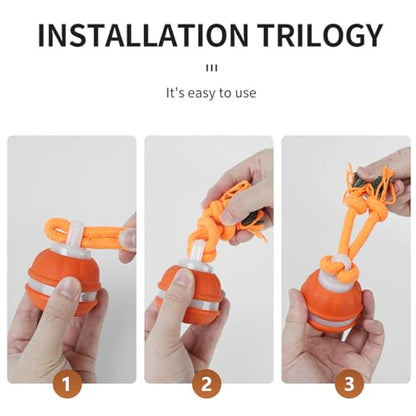 2PCS Interactive Dog Toys Dog Ball,Automatic Rolling and Bouncing Moving Dog Toy,Squeaky Rolling Balls with Flashing Light,USB Rechargeable Chew Toys for Puppy Small Dogs, Pet Ball to Keep Them Busy - color: 1 Orange+1 Blue