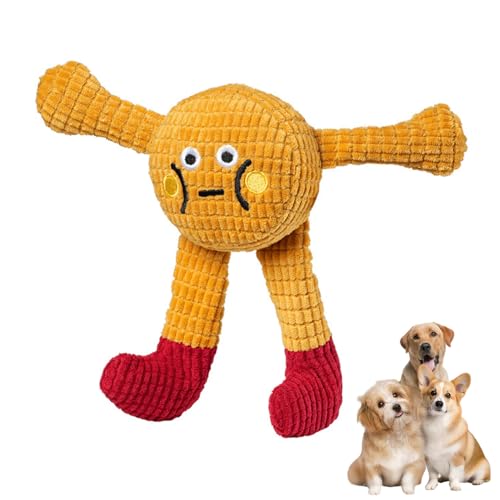 YiZYiF Soft Squeaky Dog Toys for Small Puppies Plush Chew Toy with Waffle Texture Interactive Teething Toy for Indoor Play Type A One Size - color: Type A