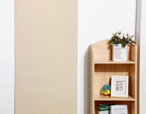 SHENGOCASE 67"x 23.6" Thickened Cat Wall Climbing Carpet, Cat Wall Furniture Scratcher, Scratching Post, Couch Sofa Protector (Creamy-White) - color: Cream White