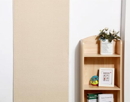 SHENGOCASE 67"x 23.6" Thickened Cat Wall Climbing Carpet, Cat Wall Furniture Scratcher, Scratching Post, Couch Sofa Protector (Creamy-White) - color: Cream White