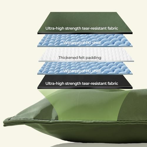 Chew Proof Indestructible Dog Bed for Aggressive Chewers, Durable & Waterproof Crate Pad, Machine Washable Tough Kennel Bed for Small Dogs, Indoor Outdoor Pet Bed, Small (18"x29", Green) - size: Small (18"x29")