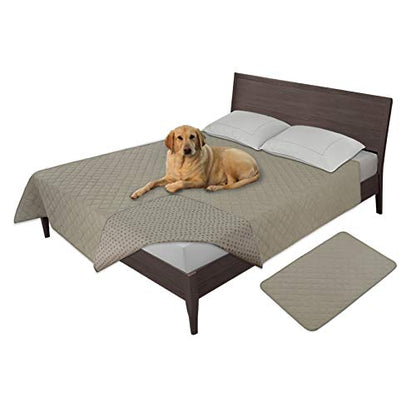 Easy-Going 100% Waterproof Dog Bed Cover, Non-Slip Pet Blanket for Furniture, Washable Couch Cover, Repleasement Sofa Cover (52X82 in,Beige) - color: Beige, size: 52x82 in
