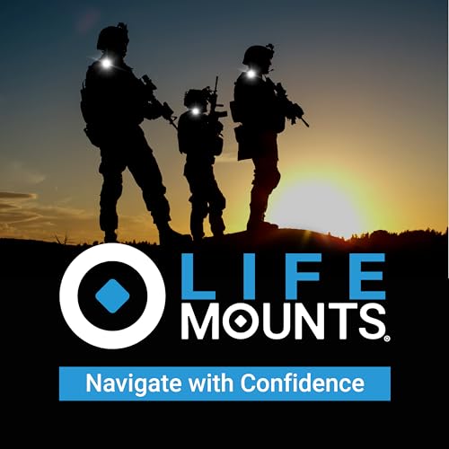 Life Mounts Wearable LED Tactical Shoulder Light - 100-Lumen White LED - Weatherproof for Tactical Vest - Adjustable Focus Flashlight Mount Strap - color: White LED, size: 3.5"x1.5" - Wearable Tactical Light