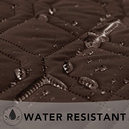 Ameritex Waterproof Dog Bed Cover Pet Blanket for Furniture Bed Couch Sofa Reversible - color: Chocolate+darkgrey, size: 30x53 Inch (Pack of 1)