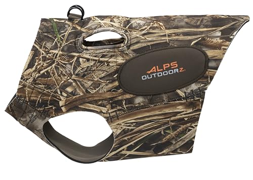 ALPS OutdoorZ Topflight Dog Vest, Dog Hunting Vest with 5mm Neoprene for Warmth, Contoured Neck Design, Buoyancy Flotation Pads, Easy Lift Handles, and Leash Clip, X-Large - Realtree MAX-7 - color: Realtree MAX-7, size: X-Large