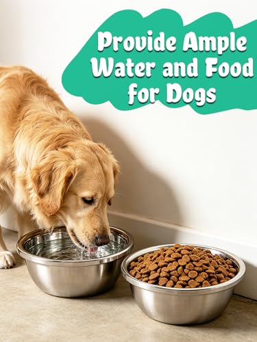 2 Pcs 1 Gallon Large Dog Bowls - Food Grade Stainless Steel Metal Water Bowls, Easy to Clean Food Bowl for Medium Large Dogs Indoor Outdoor - size: 1 Gallon