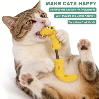 Interactive Cat Toys Set, Silvervine Chew Sticks and Cat Crinkle Balls, Indoor Cat Toys for Exercise and Dental Care, for All Cat Breeds (7 Pack) - color: 7 Pack