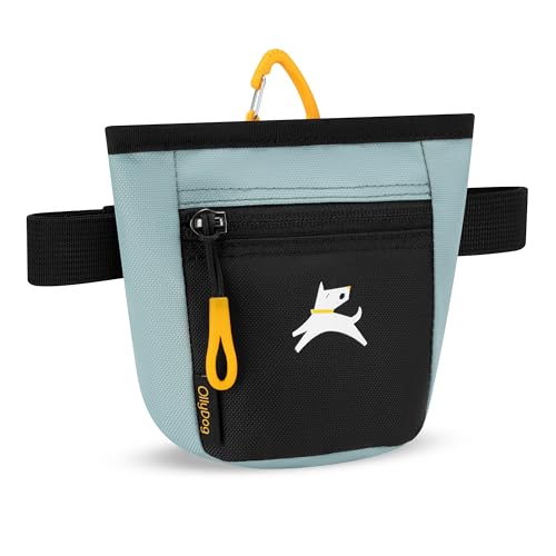OllyDog Goodie Treat Bag, Dog Treat Pouch, Waist Belt Clip for Hands-Free Training, Magnetic Closure, Dog Training and Behavior Aids, Three Ways to Wear (St. Lucia) - color: St. Lucia