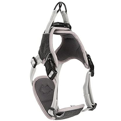 Dog Vest Harness Adjustable Reflective Chest Strap for Large Medium Dogs - Anti - Lost 360° Pressure Relief, Comfortable Fit, Night Safety (XL) - size: XL