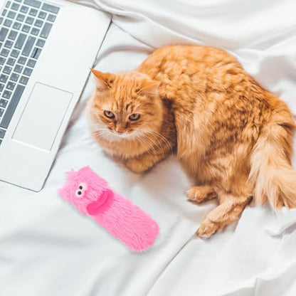 Mikikit Catnip Plush for Cats Interactive Chew Pillow Soft Sturdy Kitten for Indoor Play and Teething
