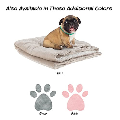 Waterproof Pet Blanket - 30x40-Inch Reversible Sherpa Fleece Throw Protects Couches, Cars, and Beds from Spills, Stains, and Fur by PETMAKER (Tan) - color: Tan, size: X-Small