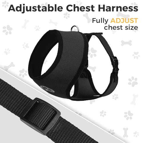 BINGPET Small Dog Harness, No Pull Dog Harness Small Sized Dogs, Soft Light Breathable Mesh Puppy Vest with Safety Buckle-Adjustable Step in Pet Harnesses for Easy Walking, Running, Training - color: Red, size: S (NECK: 12", CHEST: 14"-18")