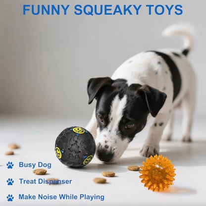 Dog Toys 15 Pack for Teeth Cleaning and Fun, Puppy Teething Chew Toys Interactive Rope Squeaky Treat Balls & Rubber Tous Bulk– Variety Dog Gifts Set Reduce Anxiety & Save Furniture - color: Blue