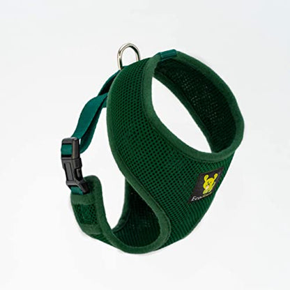 EcoBark Dog Harness - Luxurious Soft Mesh - Eco-Friendly Over the Head Vest Harness - No Pull & No Choke Design - Padded Breathable Body Halter - Medium Puppies & Small Breeds (Forest Green, Medium) - color: Forest Green