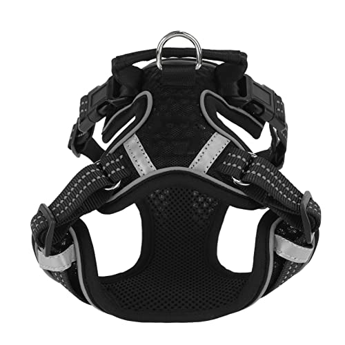 ZJchao Ergonomic Reflective Dog Harness with Breathable Mesh & Cushioned Straps for Small to Large Breeds – Secure, Comfortable Walks