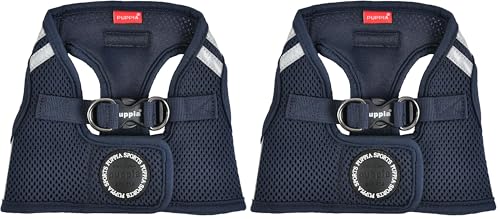 Puppia Soft Vest Harness PRO - Navy - S (Pack of 2) - color: NAVY, size: Small (Pack of 2)