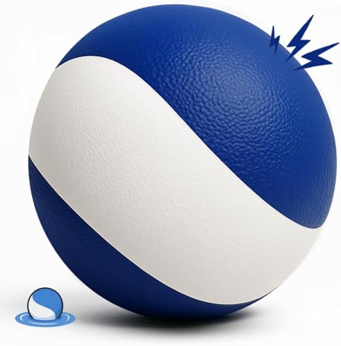 Squeaky Dog Toy – Durable Rubber Dog Ball for Medium & Large Dogs, Tough Interactive Fetch Toy for Chewers, Outdoor Training & Play Ball, Floating Water Play Gift.Ocean - color: Ocean