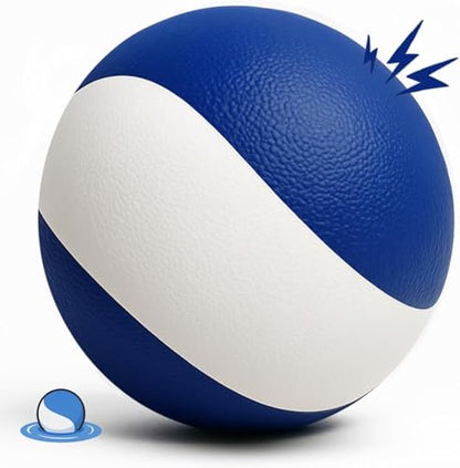 Squeaky Dog Toy – Durable Rubber Dog Ball for Medium & Large Dogs, Tough Interactive Fetch Toy for Chewers, Outdoor Training & Play Ball, Floating Water Play Gift.Ocean - color: Ocean