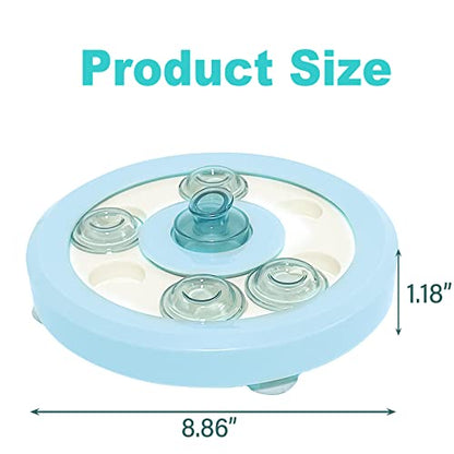 kathson Bunny Enrichment Toys Rabbit Foraging Toy Small Animal Treat Dispenser Hamster Puzzle Feeder Guinea Pig Interactive Toys Mental Stimulation for Ferret Chinchila Cat Dog - color: Blue