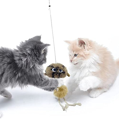 Cat Toys for Indoor Cats,Interactive Door Hanging Cat Toys Attached with Catnip/Feathers/Birds/Mouse Toys for Cats/Kitten Toys(3 Pack) - size: 002