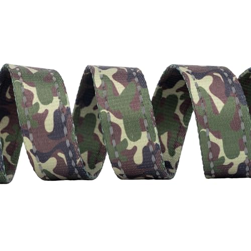 EcoBark Teacup Dog Leash - Soft & Reflective Toy Breed Leashes with Padded Handle - Strong & Durable - Training and Pulling for Tiny & Small Dogs (Camo) - color: Camo, size: 6 ft x 5/8 in - Thinnest Width